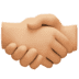 🤝🏼 handshake: medium-light skin tone display on Facebook